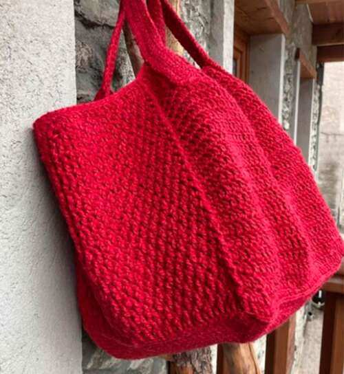 Pattern Big Red Bag