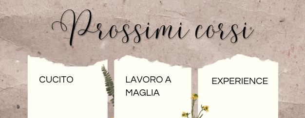 corsi cucito, corso lavoro a maglia